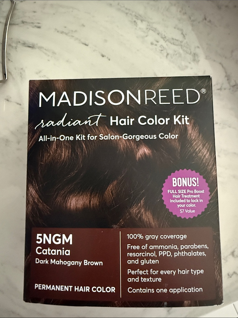 Madison Radiant Hair Color Kit — Dark Mahogany Brown (5NGM Catania)